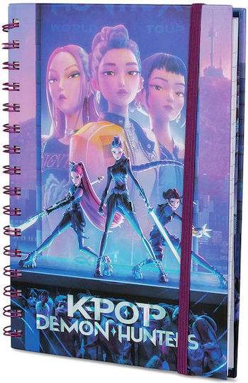 Спирален бележник K-pop Demon Hunters У21x14.7см