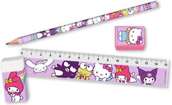 School Set Hello Kitty Pencil Case 10x19x2cm
