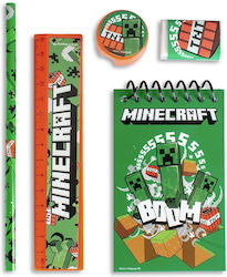 Minecraft School Supplies Set 5 Pieces 26x15x2cm