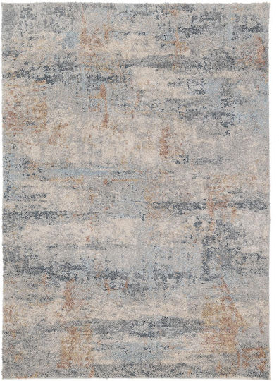 Royal Carpet Nova 804a Rectangular Shaggy Light Grey Rug 70x140cm