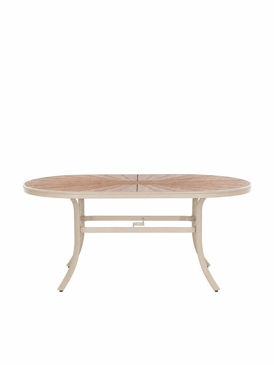 Garten- und Terrassentisch Aluminium Tango Ecru 160x90x73cm