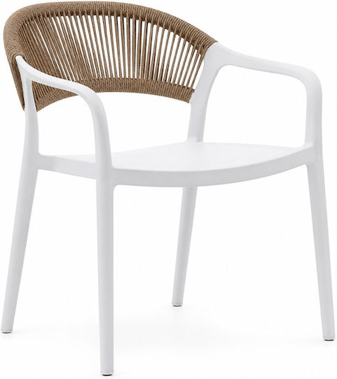 Outdoor Chair Polypropylene Cecil White 57x54x80cm