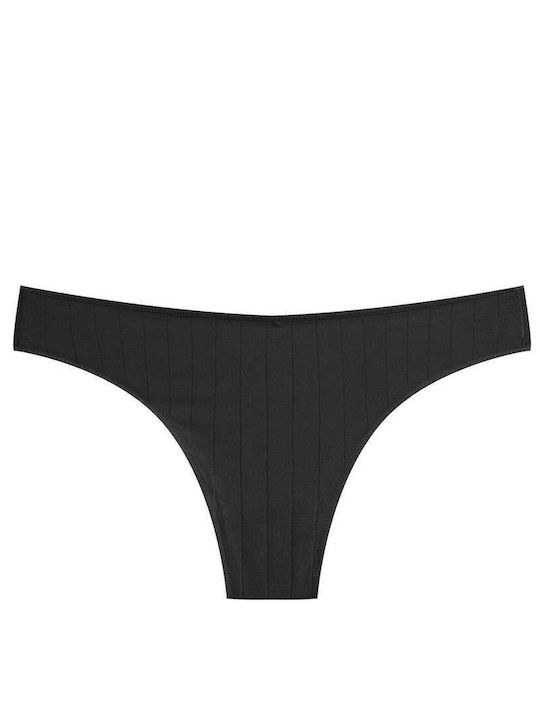 Celestino Damen-Slips Baumwolle Schwarz
