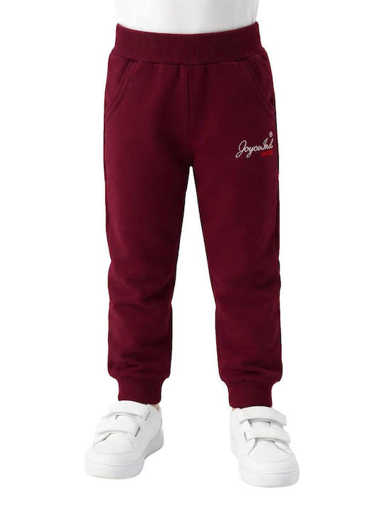 Joyce Kids Sweatpants Bordeaux Basic