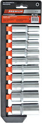 Premium 1496 Ratchet with Sockets 1\2" 10 Pieces Premium 1496 Ratchet with Sockets 1\2" 10 Pieces