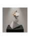 Decorative Polyresin 11x15x25 Cm White Gold Keskor 72345-2