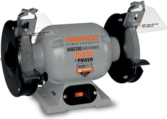 Daewoo Двойен шлифовъчен камък DABG200 с Мощност 350 Watt