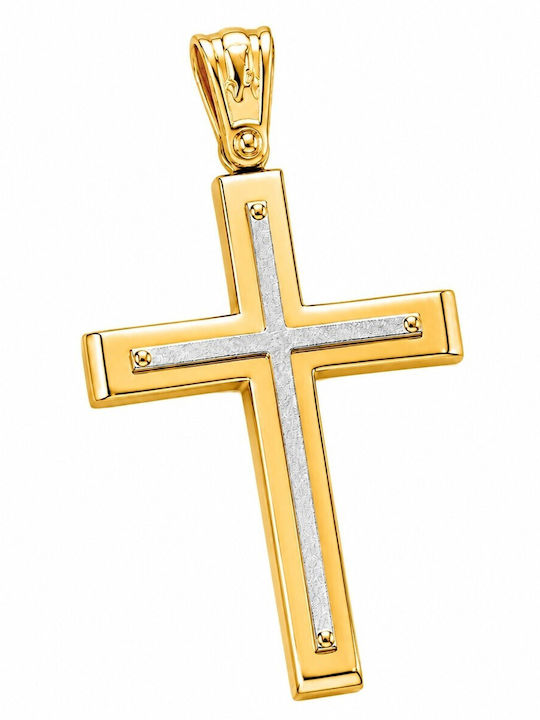 Senzio Belibasakis Men's Gold Cross 14K Without Chain