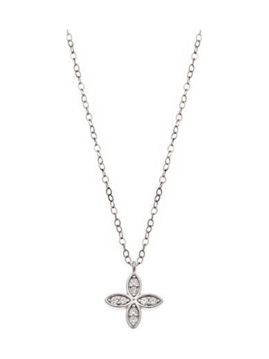 Senza Women's Silver Cross with Chain