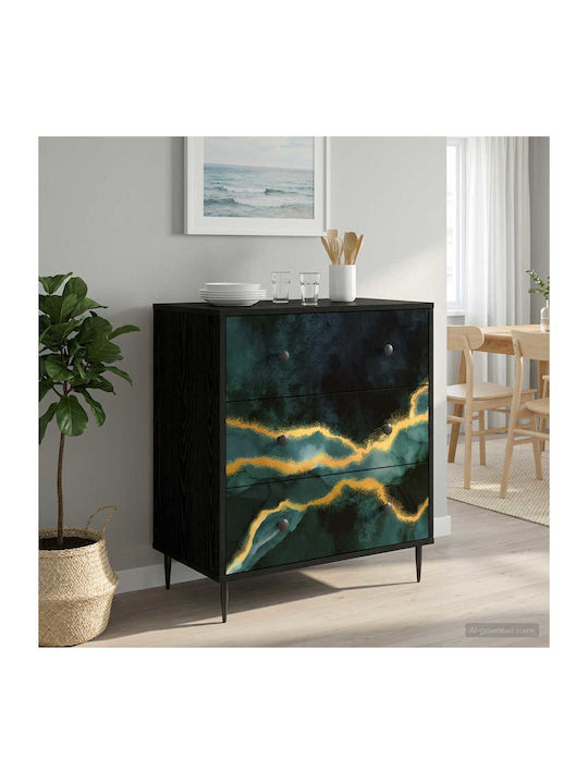 Kommode Schlafzimmer Holz Wijhe Türkis / Türkis...