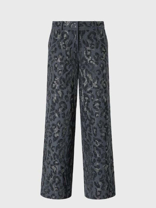 Pinko Pantalone Women's Fabric Leopard Grey Tro...
