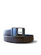 Wide Leather Women's Belt Black