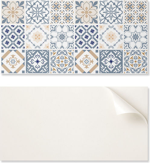 Easy Install Vinyl Tile Pack Mosaic Checkered Designs 6x60x30 Cm
