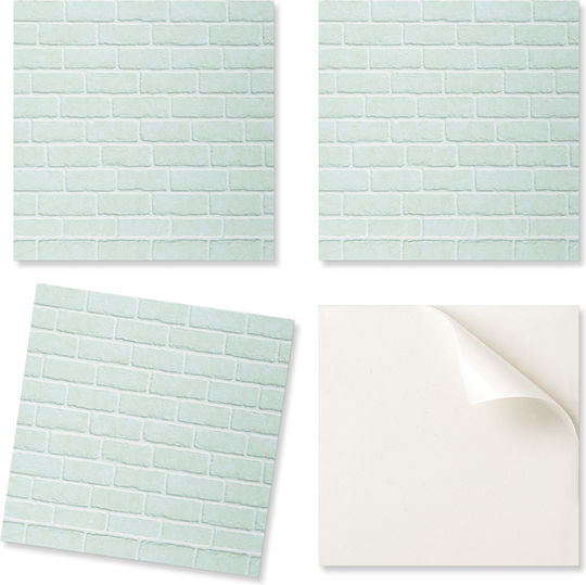 Easy Install Vinyl Tile Pack Wall Design Bricks 4x50x50 Cm