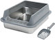 Nobleza Grey Cat Litter Tray L40 x W30 x H14.3cm