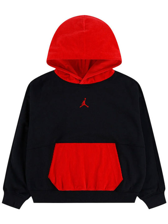 Kinder-Sweatshirt mit Kapuze Schwarz