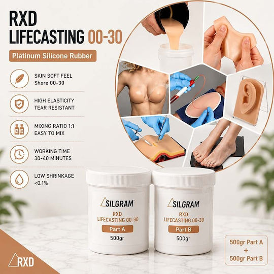 Rxd Lifecasting 00-30 Специални Ефекти Sfx Комплект 1 Кг