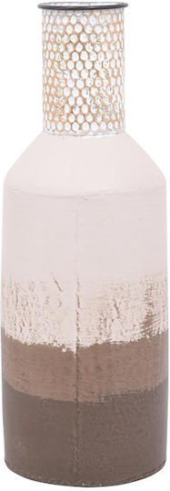 Fylliana Decorative Metallic Vase Fl5667 Beige 15xH41cm