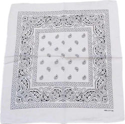 Bandana Paisley White 13298-wh