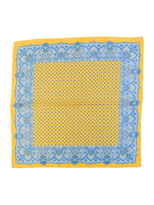 Men's Silk Yellow Handkerchief