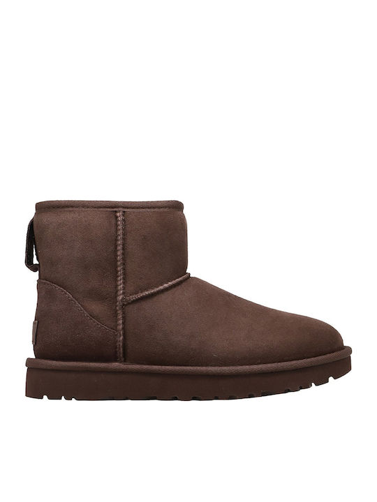 UGG Classic Mini Ii Suede Γυναικεία Μποτάκια Καφέ