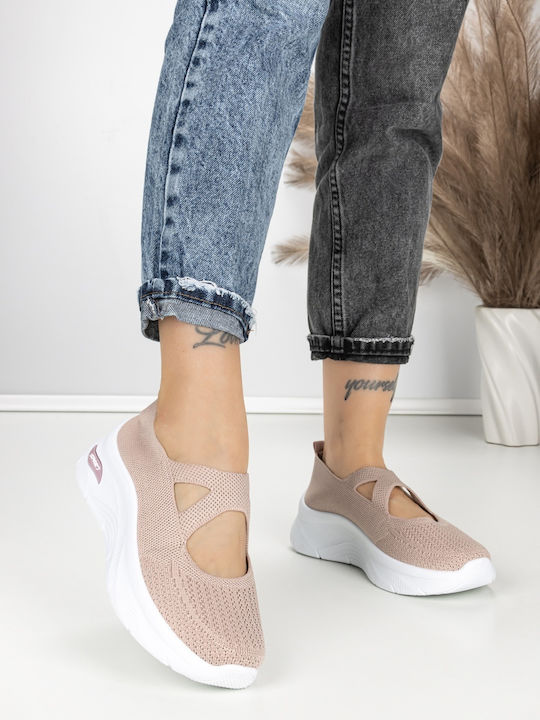 Adidași Flatforms Pentru Femei Roz