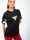 Damen Sport T-Shirt Schwarz