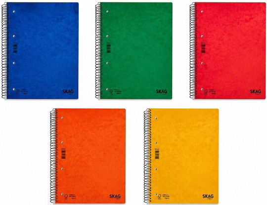 Skag Spiral Notebook Ruled A4 150 Sheets 5 Subjects (Miscellaneous Designs)