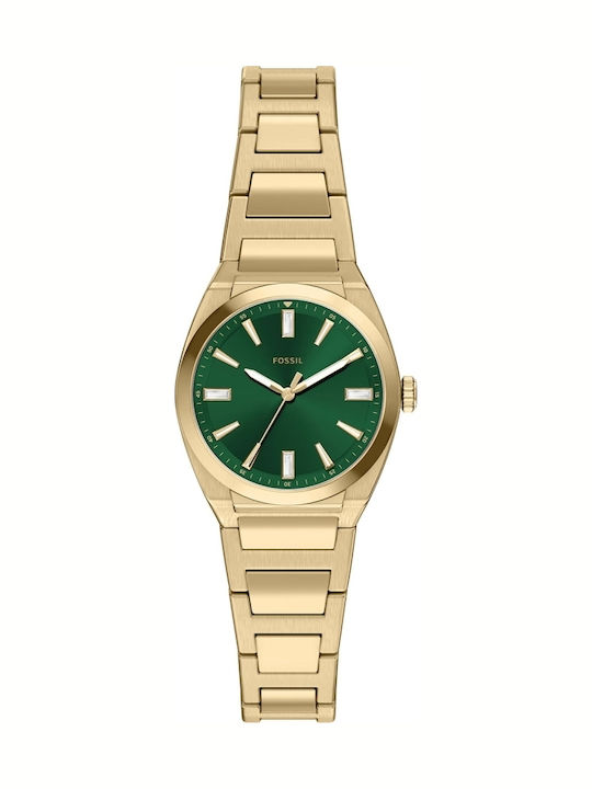 Fossil Trei Ceasuri Dama 27mm Baterie Cu Brățară Din Metal Auriu