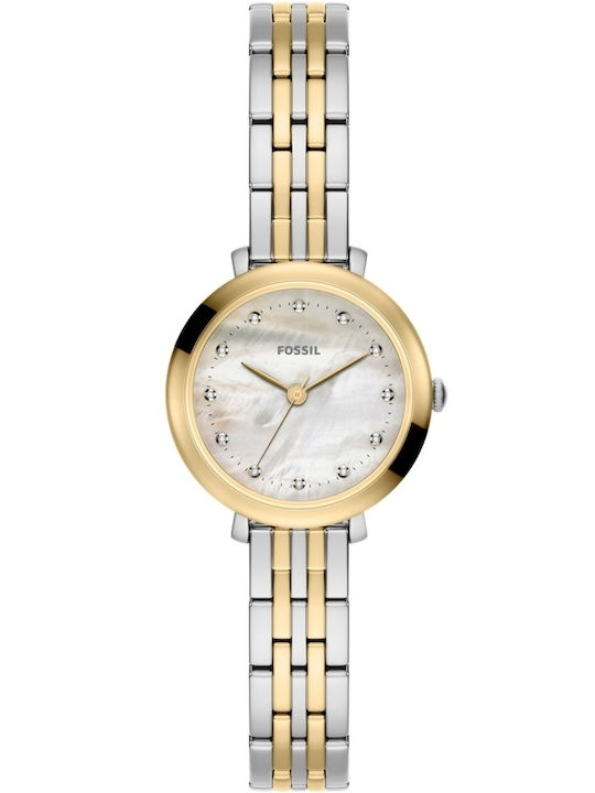 Fossil Trei Ceasuri Dama 26mm Baterie Cu Brățară Din Metal Argintie