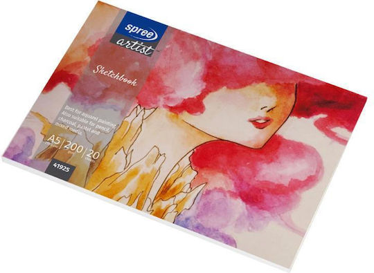 Spree Skizzenbuch Μπλοk Σχεδίασης A5 21x14,8cm 200 g 20 Blätter