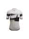 Santini Tricou De Ciclism Pentru Bărbați Mâneci Scurte Road Alb