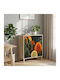 Comodă Dormitor Din Lemn Zaandam Cu 3 Sertare Model Pădure 66x36.5x75cm