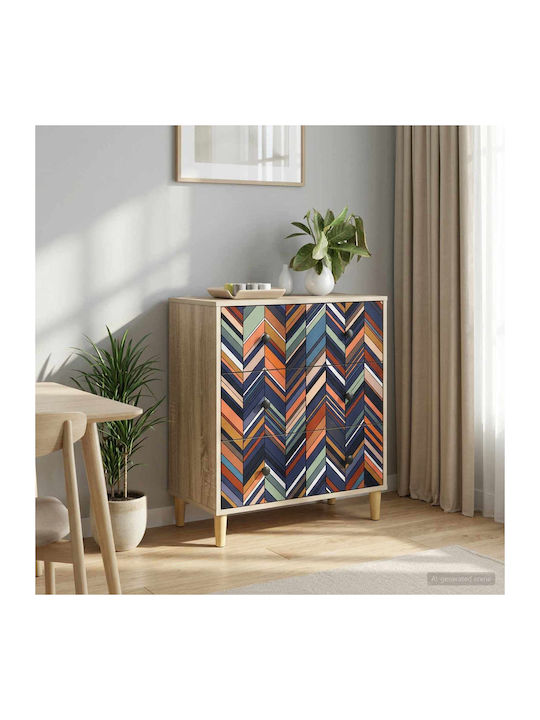 Kommode Schlafzimmer Holz Ommen mit 3 Schublade...