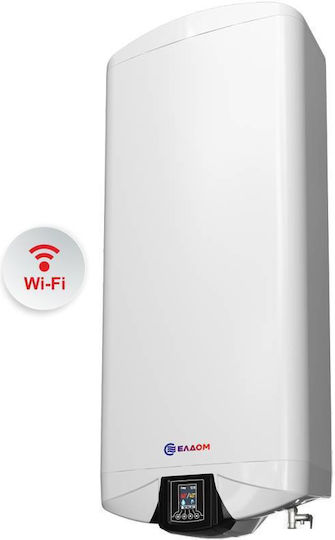 Eldom Θερμοσίφωνας 80lt Glass Κάθετος 3.3kW με Wi-Fi