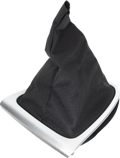 Renault Clio Iv 12-20 Gear Shift Boot Black + Silver Frame