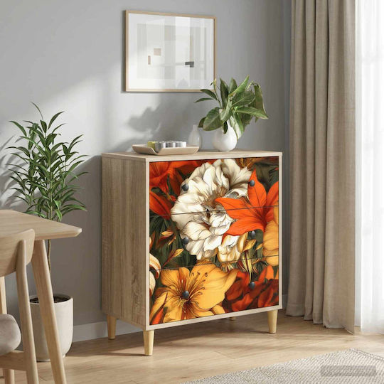 Comodă Dormitor Din Lemn Gennep Multicoloră 66x36.5x75cm