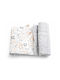 Maboo Cotton Grey Nursery Swaddling Baby Blanket 75x100cm