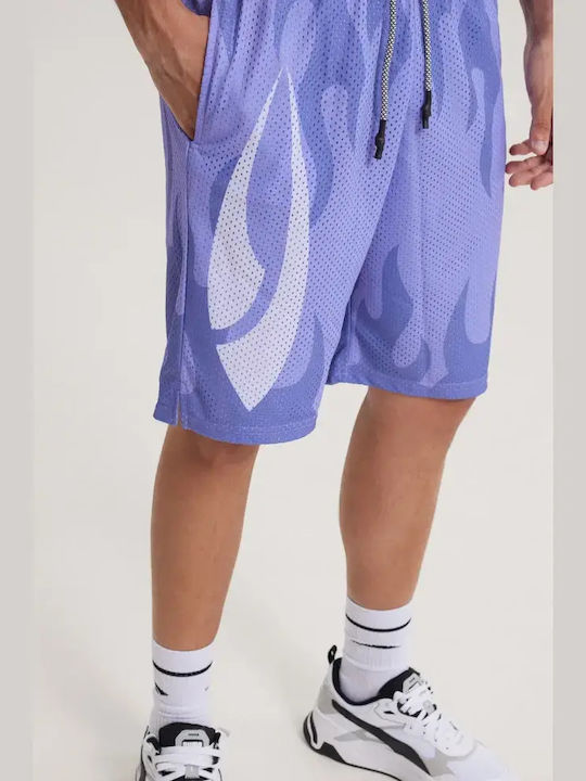 Pantaloni Scurți Bărbați Sport Lila