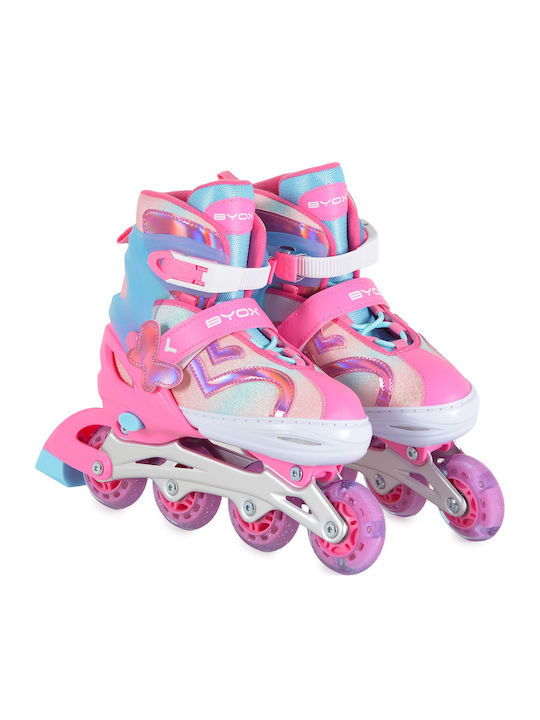 Byox Inline Αυξομειούμενα Rollers Ροζ Παιδικά Byox Inline Αυξομειούμενα Rollers Ροζ Παιδικά