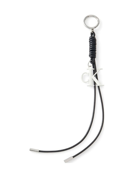 Calvin Klein Leather Charm Tassel Bag Women Calvin Klein White Black Lv04f1267g-3l2 Calvin Klein Leather Charm Tassel Bag Women Calvin Klein White Black Lv04f1267g-3l2