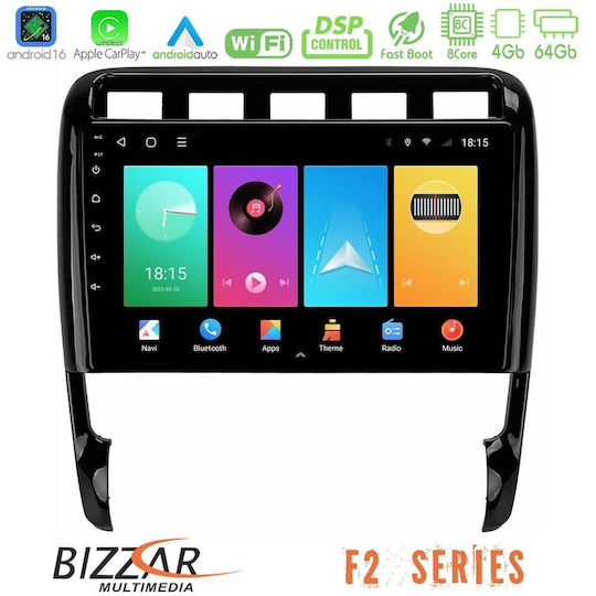 Bizzar Car Audio System for Porsche Cayenne 2003-2010 Bluetooth USB WiFi GPS Apple CarPlay Android Auto with 9" Touch Screen