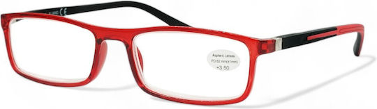 Optosquad Reading Glasses +2.00 In Red Colour WG8735-4