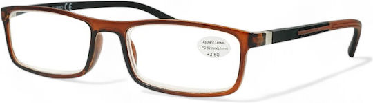 Optosquad Reading Glasses +2.00 In Brown Colour WG8735-3