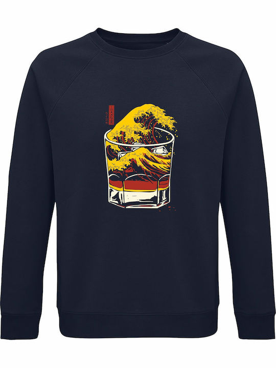 Sweatshirt Organic Unisex " Great Wave Whiskey ...