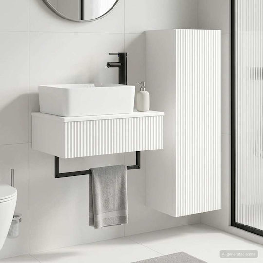 vidaXL Bathroom Vanity Unit Without Sink W33xD34.5xH100cm White