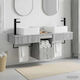 vidaXL Bathroom Vanity Unit Without Sink W53xD35xH39cm Grey Sonoma