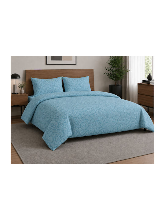 Set Duvet Cover Cotton 170x250cm Single with Pi...