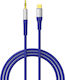 Orico Cable USB-C male - 3.5mm Μπλε 0.2m AXC-02