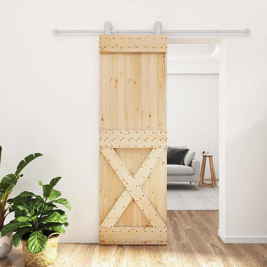 vidaXL Sliding Door Natural White 70 x 210 cm